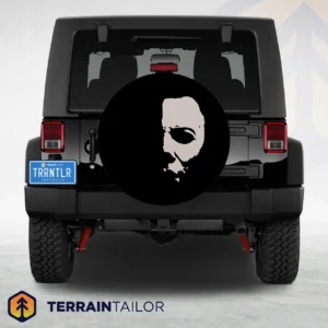 Horror Mask Minimalist Spare Tire Cover
