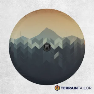 Modern Mountain Arrows Spare Tire Cover