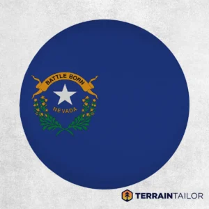 Nevada State Flag Spare Tire Cover