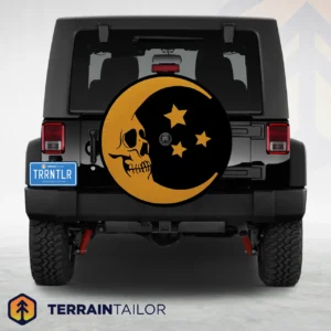 Moon Skull & Stars Spare Tire Cover