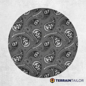 Paisley Skulls Pattern Spare Tire Cover