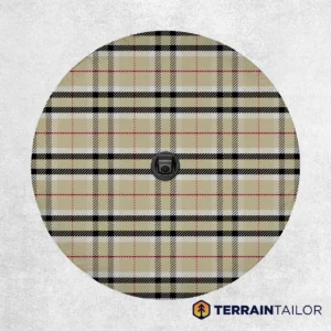 Classic Tan Plaid Spare Tire Cover