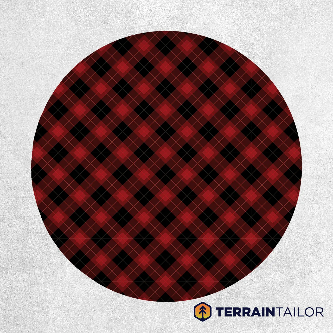 Red & Black Plaid Spare Tire Cover