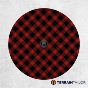 Red & Black Plaid Spare Tire Cover