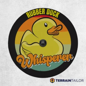 Rubber Duck Whisperer Spare Tire Cover