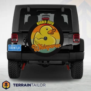 Rubber Duck Whisperer Spare Tire Cover
