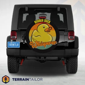 Rubber Duck Whisperer Spare Tire Cover