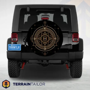 Sacred Geometry Celestial Spare Tire Cover