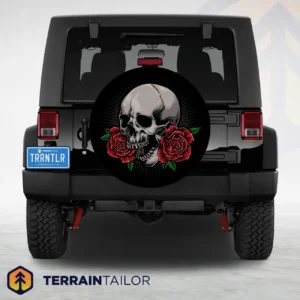 Skull & Roses Spare Tire Cover