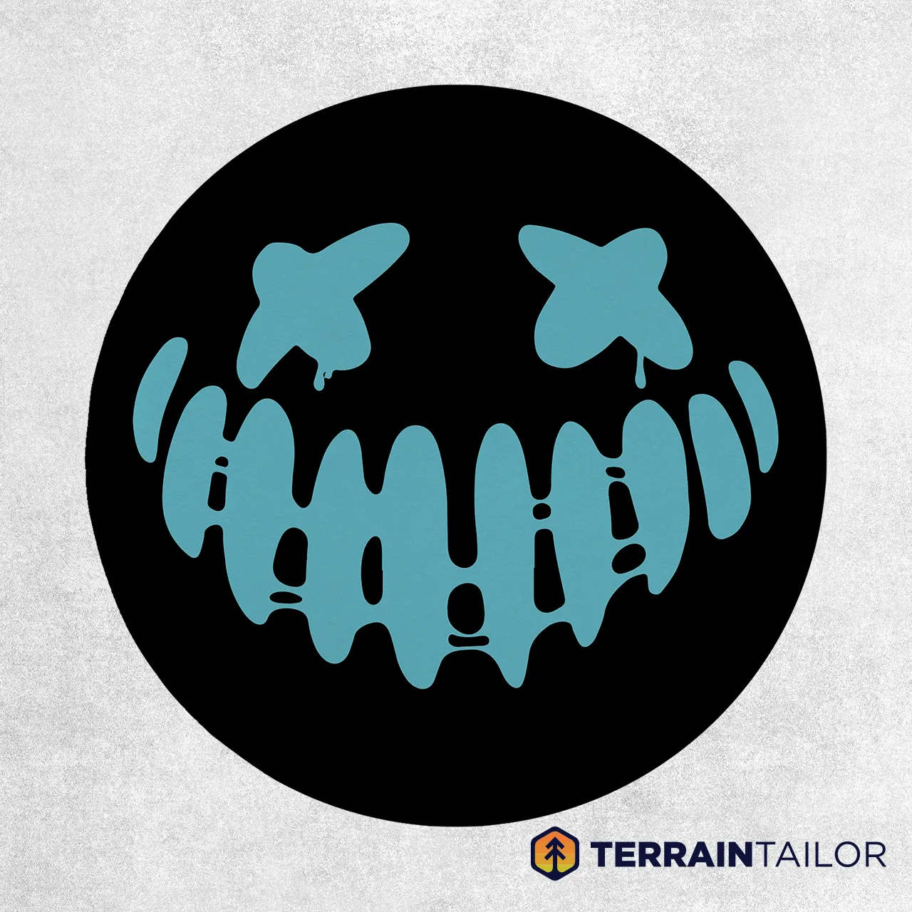 Spray Paint Smile Face Spare Tire Cover