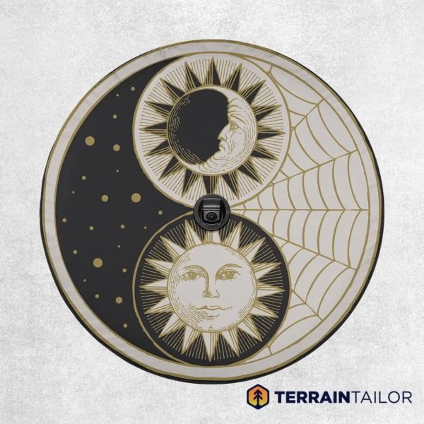 Sun & Moon Yin Yang Celestial Spare Tire Cover – TerrainTailor