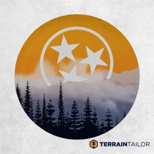 Tennessee Tri-Star Forest Landscape Spare Tire Cover