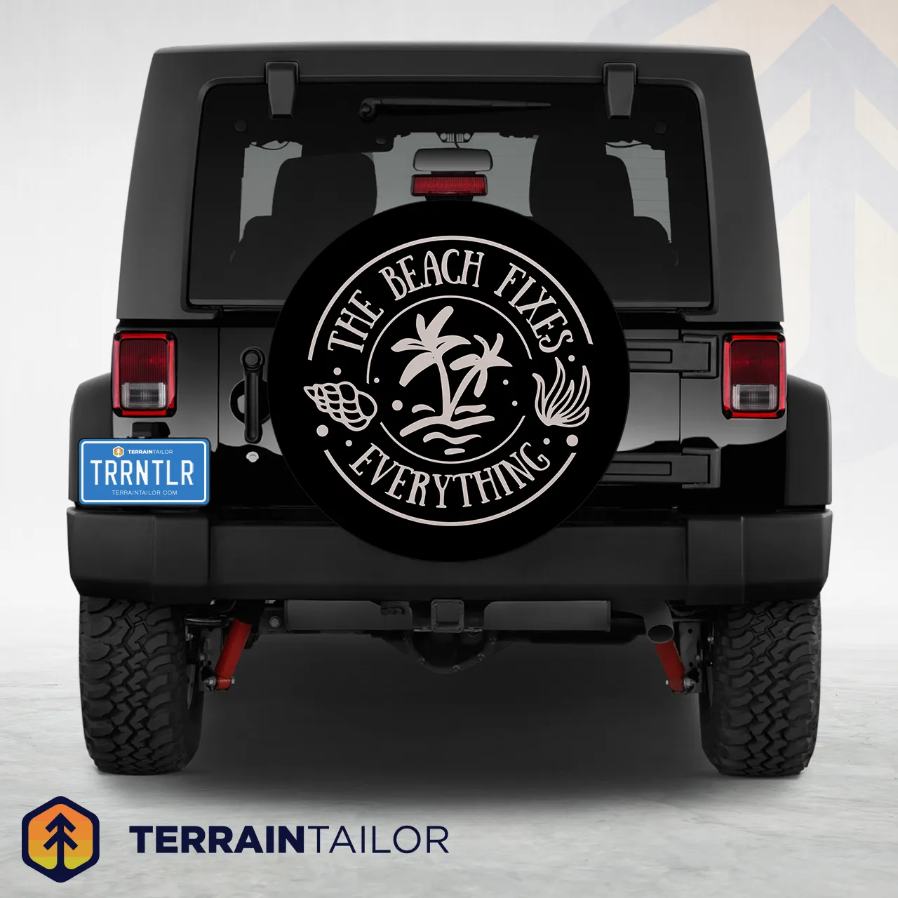 The Beach Fixes Everything Spare Tire Cover