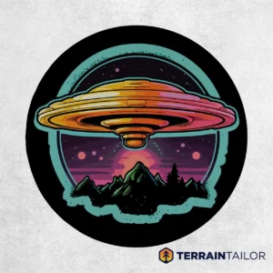 UFO Mountain Spare Tire Cover