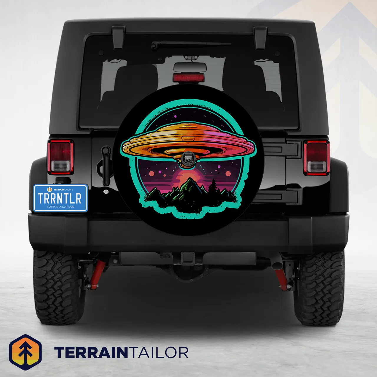 UFO Mountain Spare Tire Cover