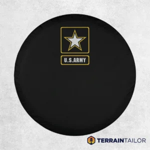 Minimal U.S. Army Star Badge Spare Tire Cover