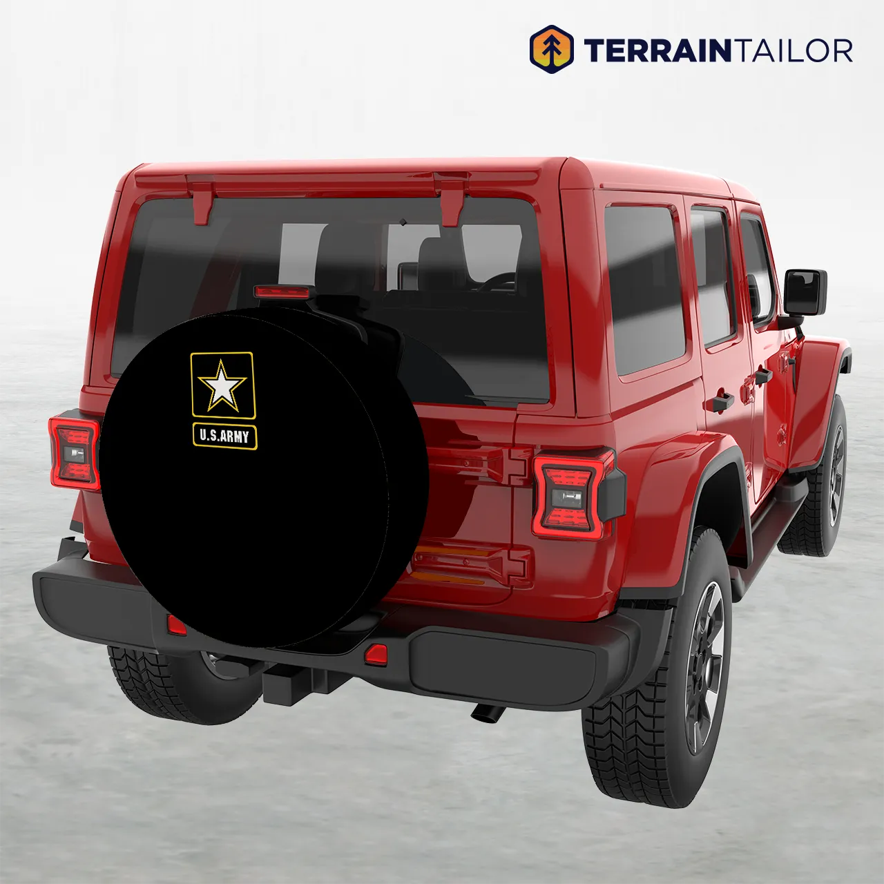 Minimal U.S. Army Star Badge Spare Tire Cover
