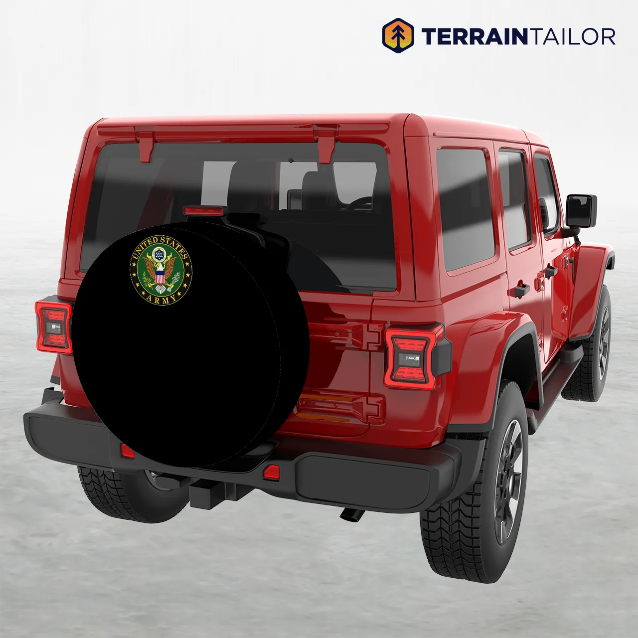 Compact United States Army Seal Spare Tire Cover
