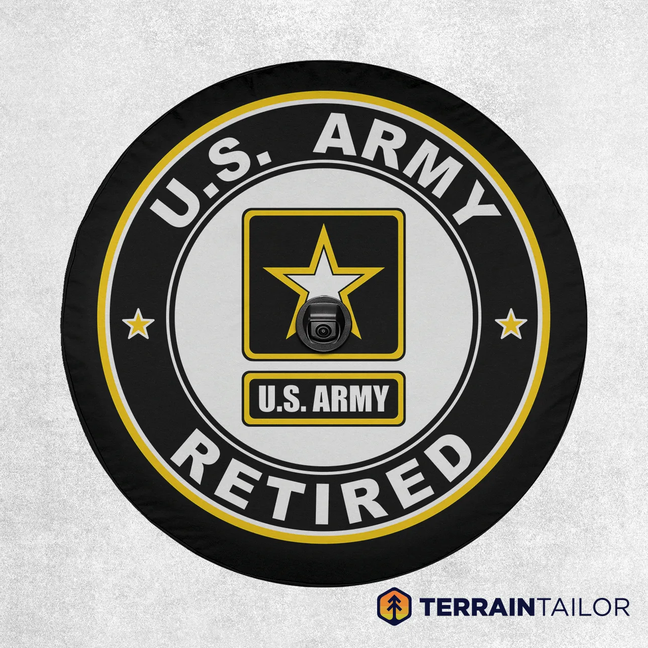 U.S. Army Retired Classic Emblem Spare Tire Cover