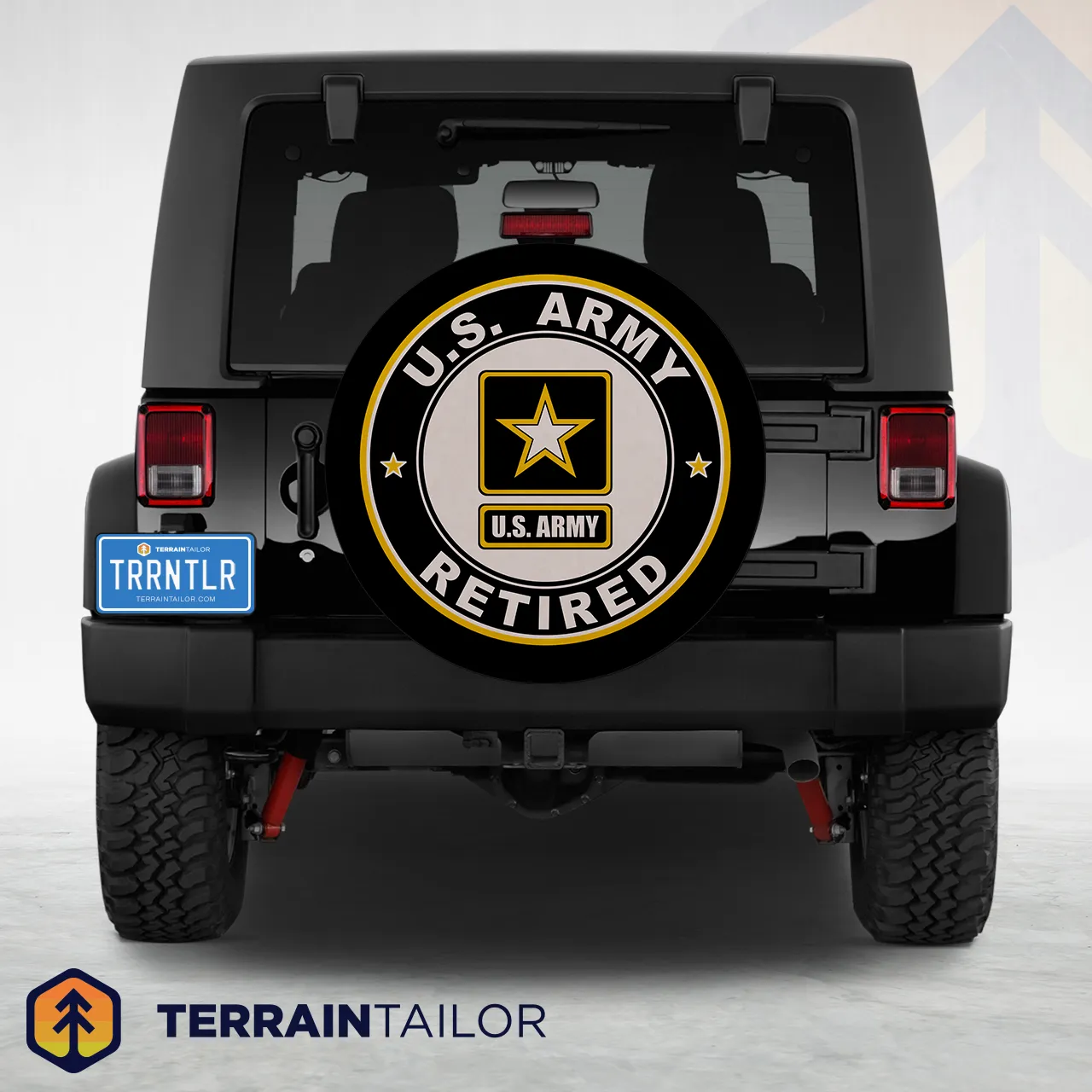 U.S. Army Retired Classic Emblem Spare Tire Cover