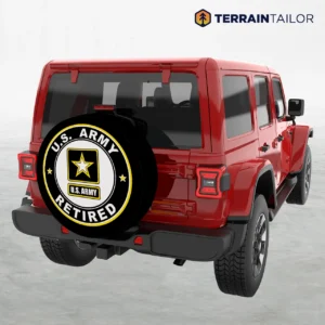 U.S. Army Retired Classic Emblem Spare Tire Cover