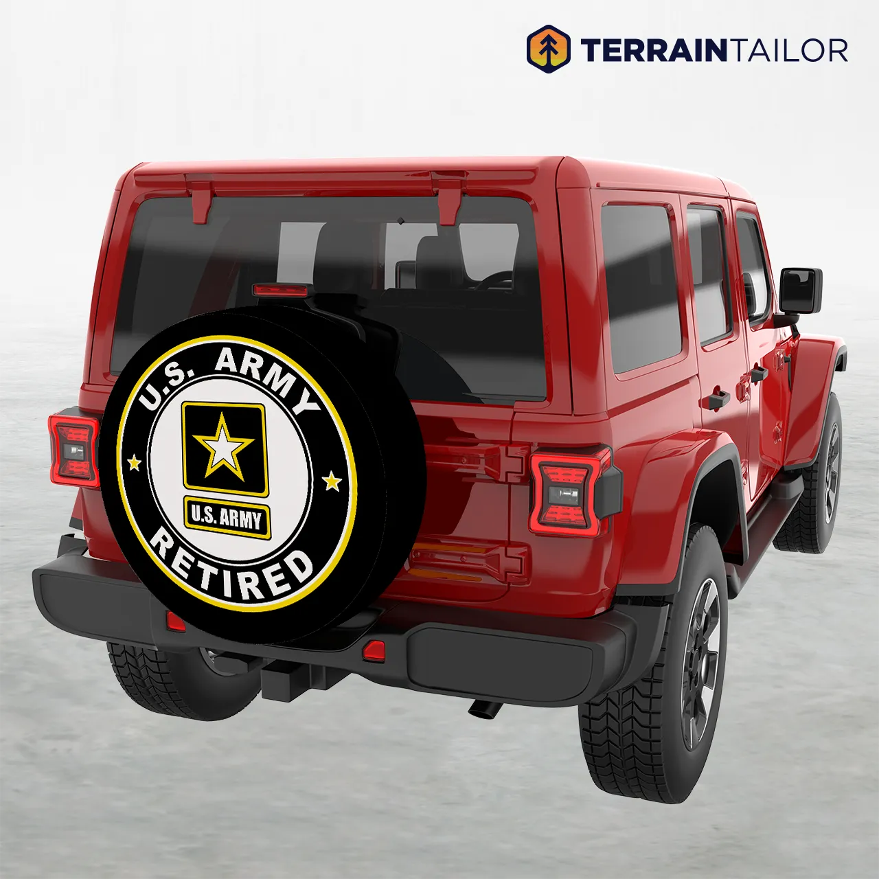 U.S. Army Retired Classic Emblem Spare Tire Cover