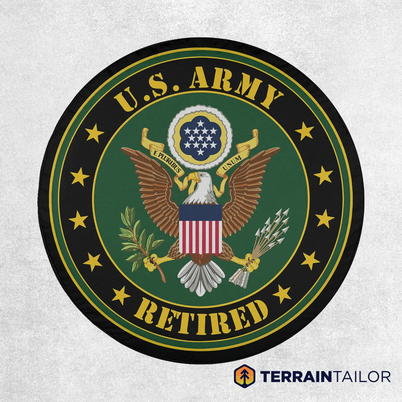 U.S. Army Retired Seal Spare Tire Cover