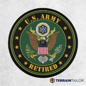 U.S. Army Retired Seal Spare Tire Cover