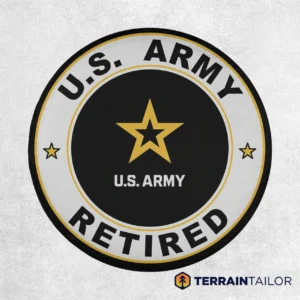 U.S. Army Retired Modern Badge Spare Tire Cover
