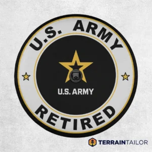 U.S. Army Retired Modern Badge Spare Tire Cover
