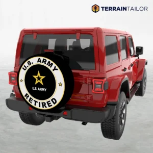 U.S. Army Retired Modern Badge Spare Tire Cover