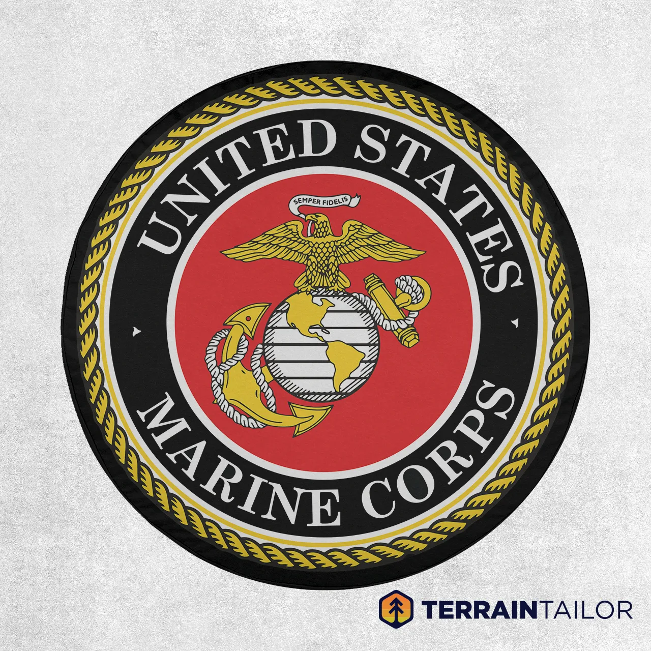 United States Marine Corps Seal Spare Tire Cover