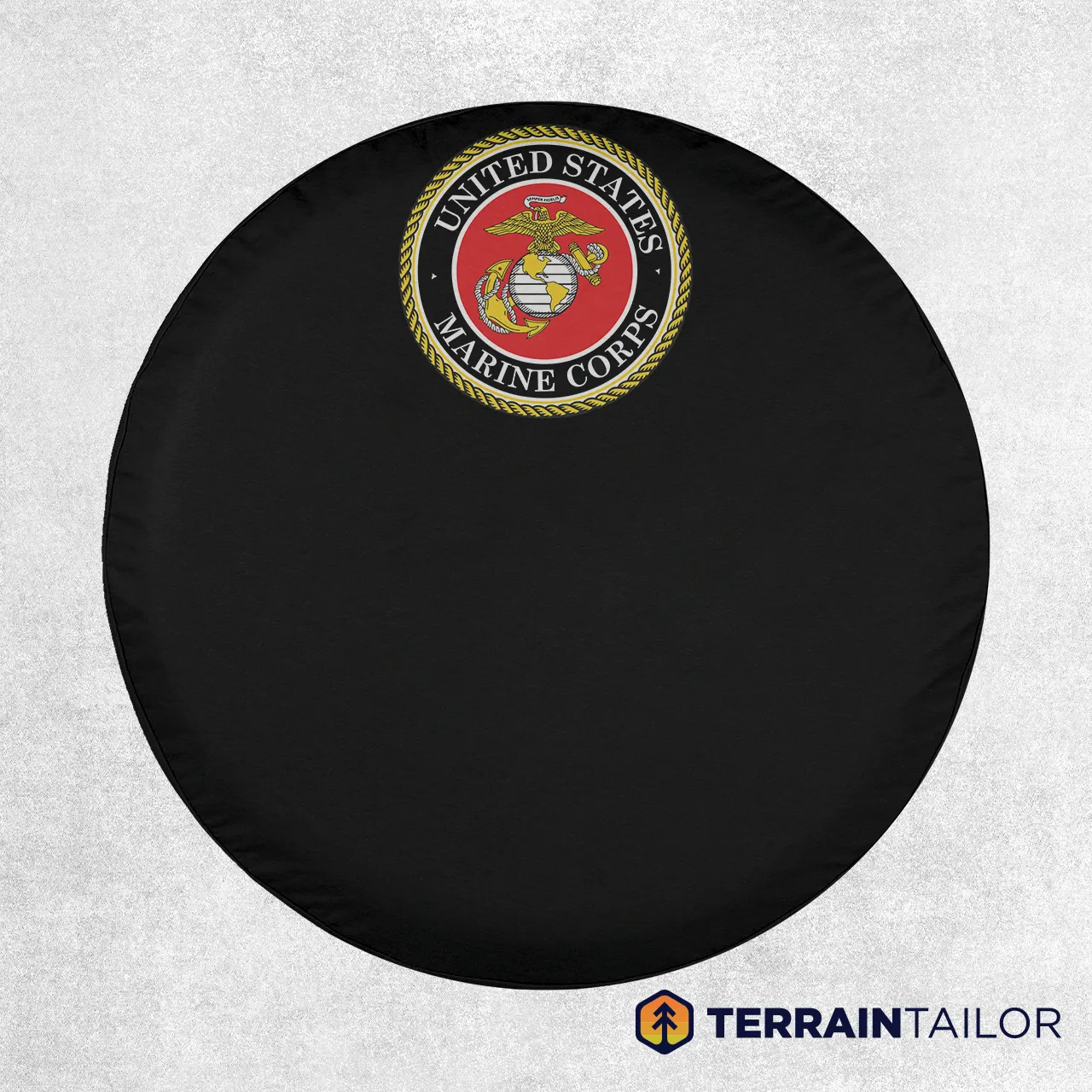 Compact United States Marine Corps Seal Spare Tire Cover