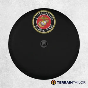Compact United States Marine Corps Seal Spare Tire Cover