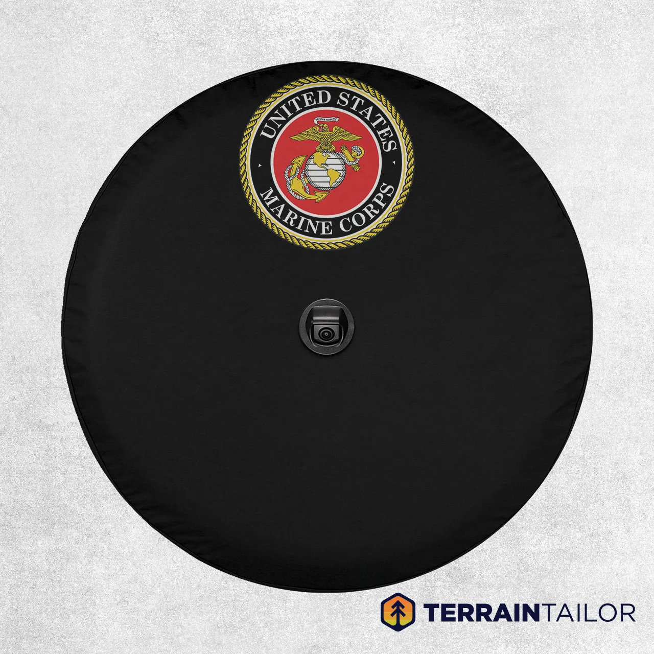 Compact United States Marine Corps Seal Spare Tire Cover
