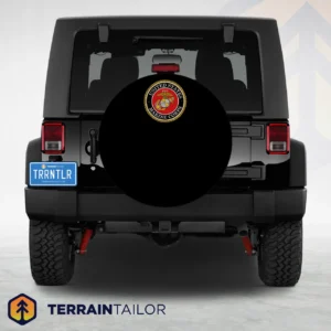 Compact United States Marine Corps Seal Spare Tire Cover