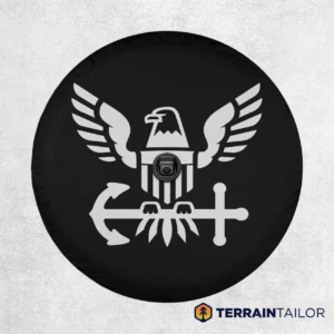 U.S. Navy Eagle & Anchor Spare Tire Cover
