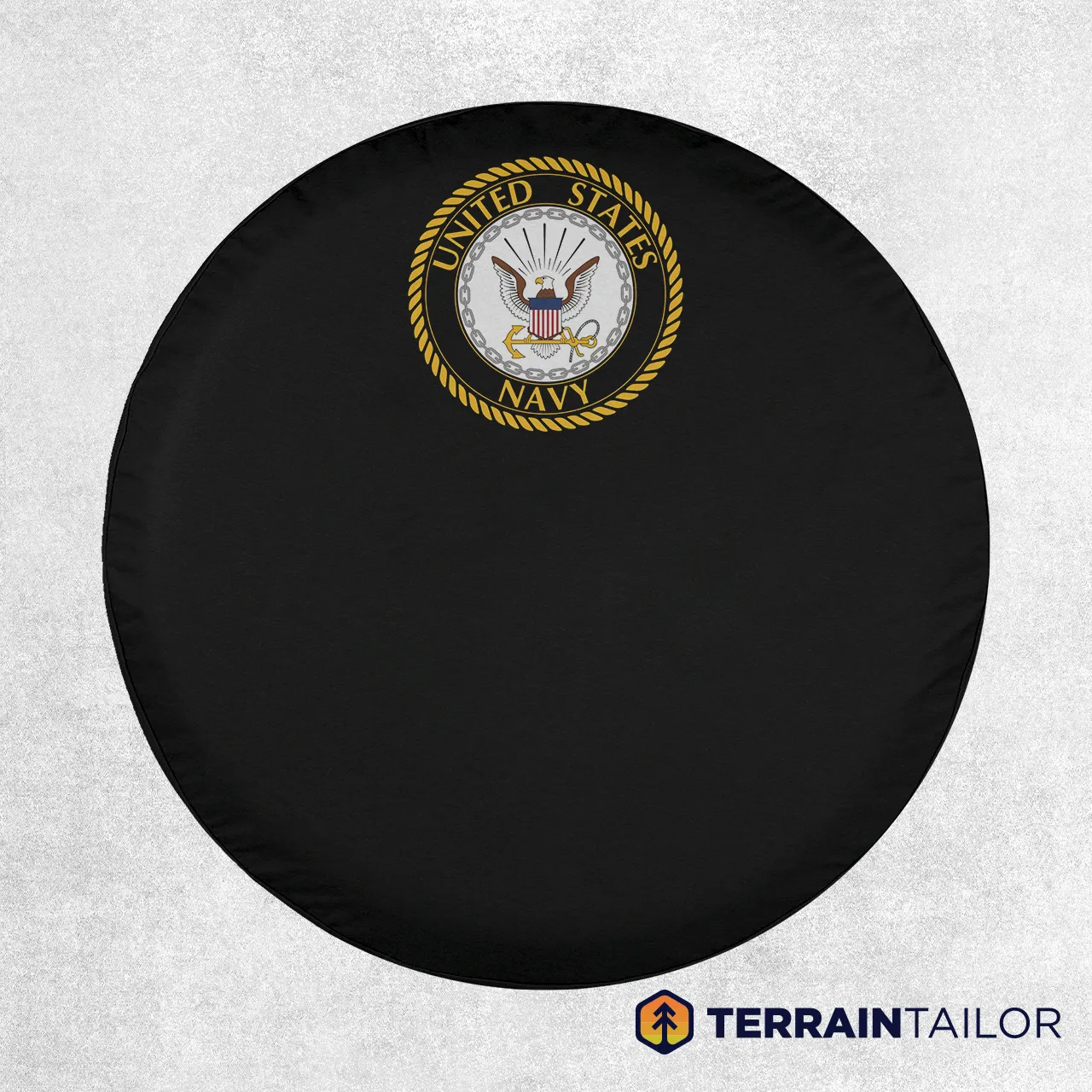 United States Navy Rope Border (Compact Seal) Spare Tire Cover