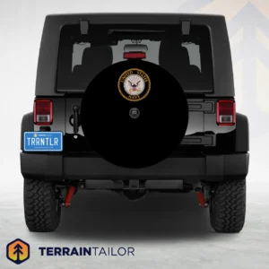 United States Navy Rope Border (Compact Seal) Spare Tire Cover