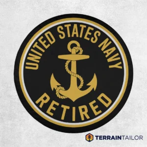 United States Navy Retired Anchor Spare Tire Cover