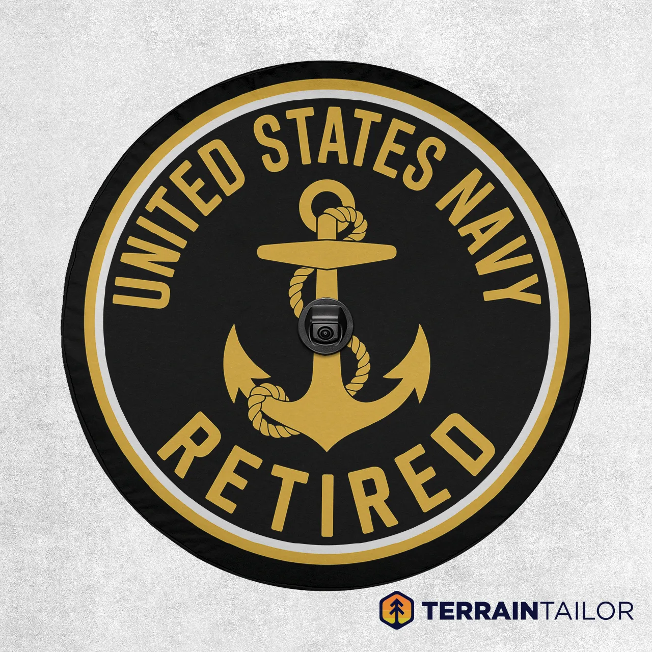 United States Navy Retired Anchor Spare Tire Cover