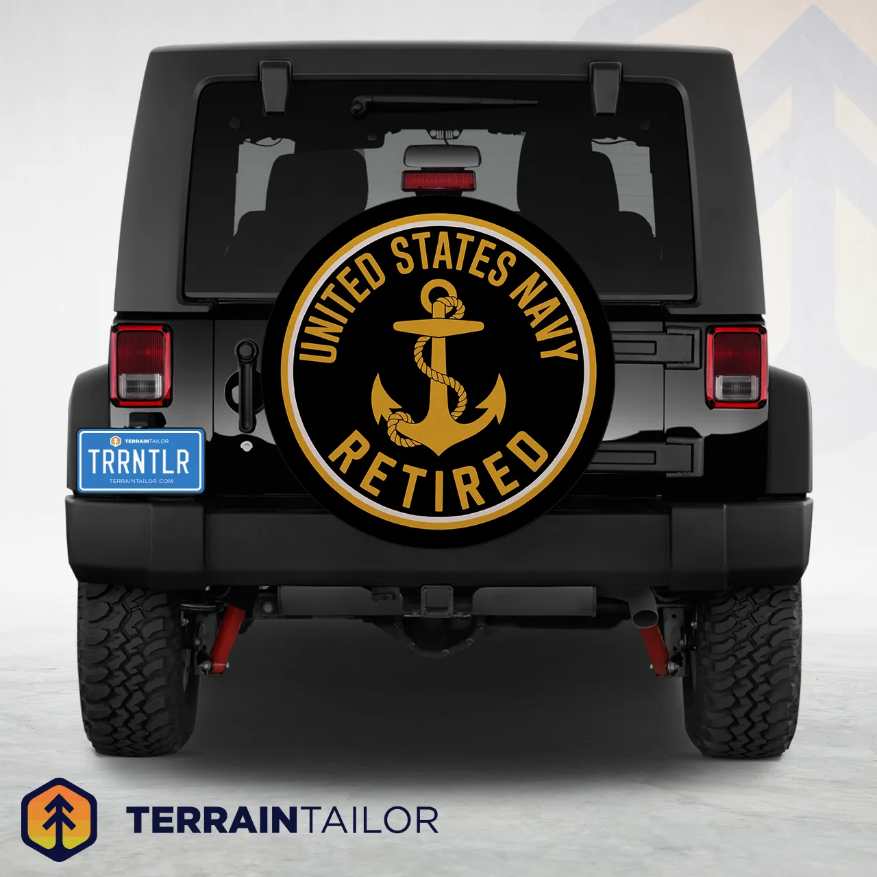 United States Navy Retired Anchor Spare Tire Cover