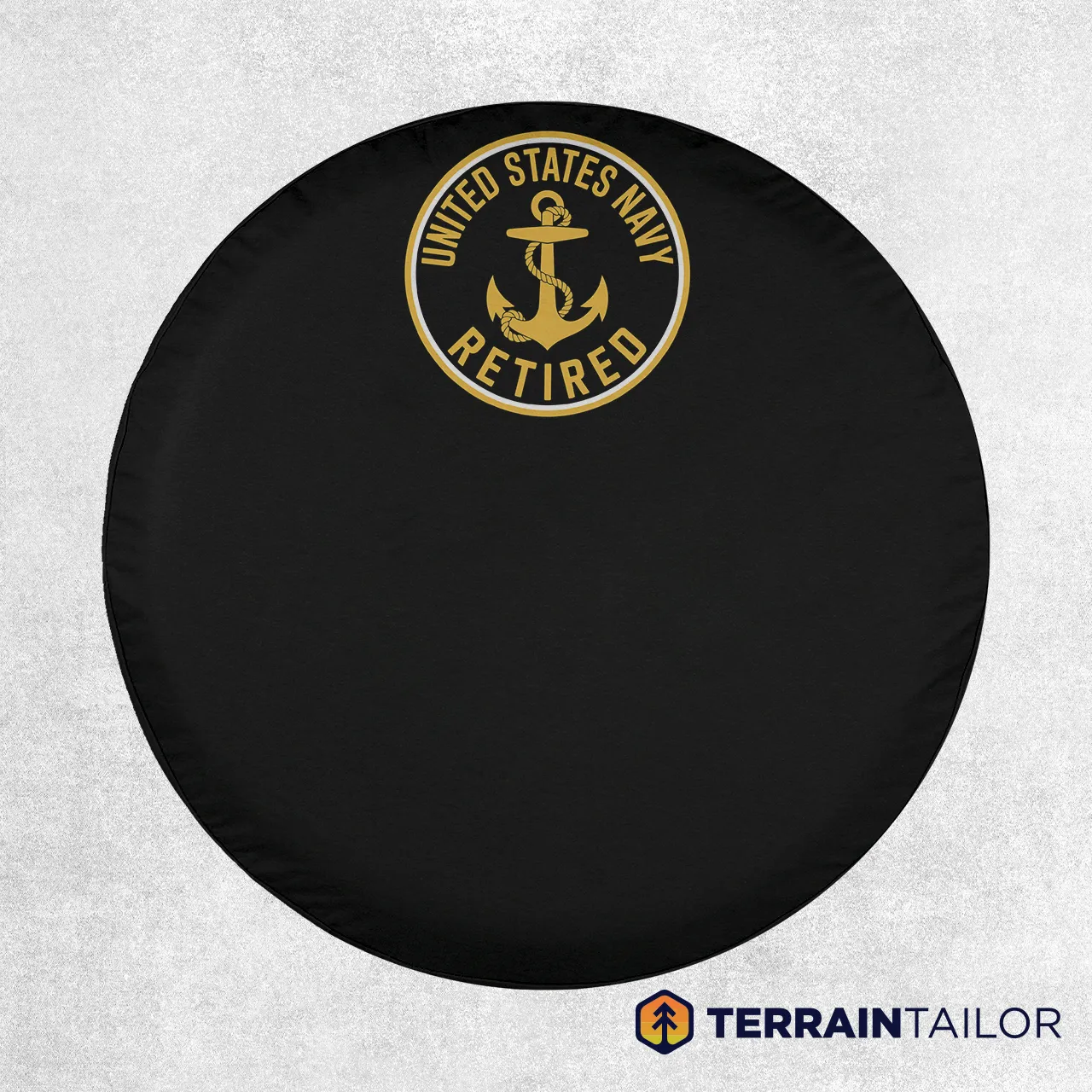 United States Navy Retired (Compact Emblem) Spare Tire Cover
