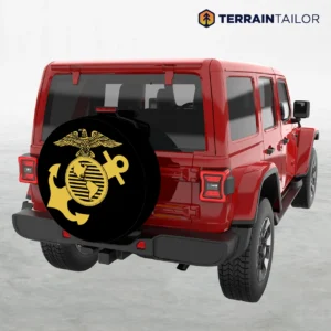 USMC Emblem Spare Tire Cover