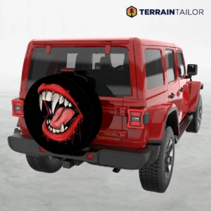 Vampire Fang Mouth Spare Tire Cover