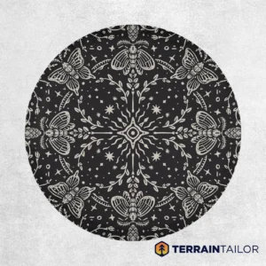 Celestial Moth & Butterfly Pattern Tire Cover