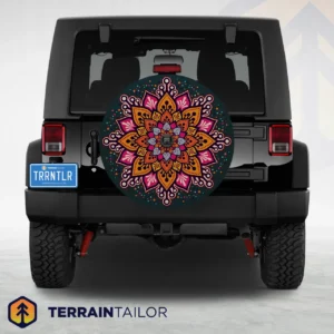 Vivid Mandala Tire Cover