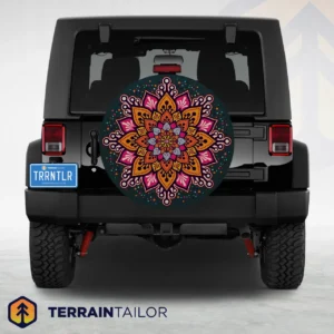 Vivid Mandala Tire Cover
