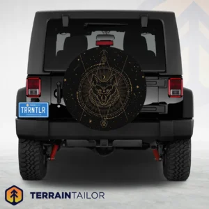 Celestial Wolf Totem Tire Cover