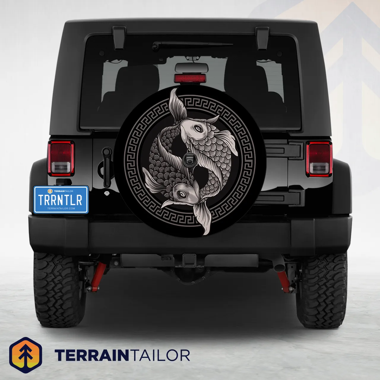 Yin Yang Koi Fish Spare Tire Cover